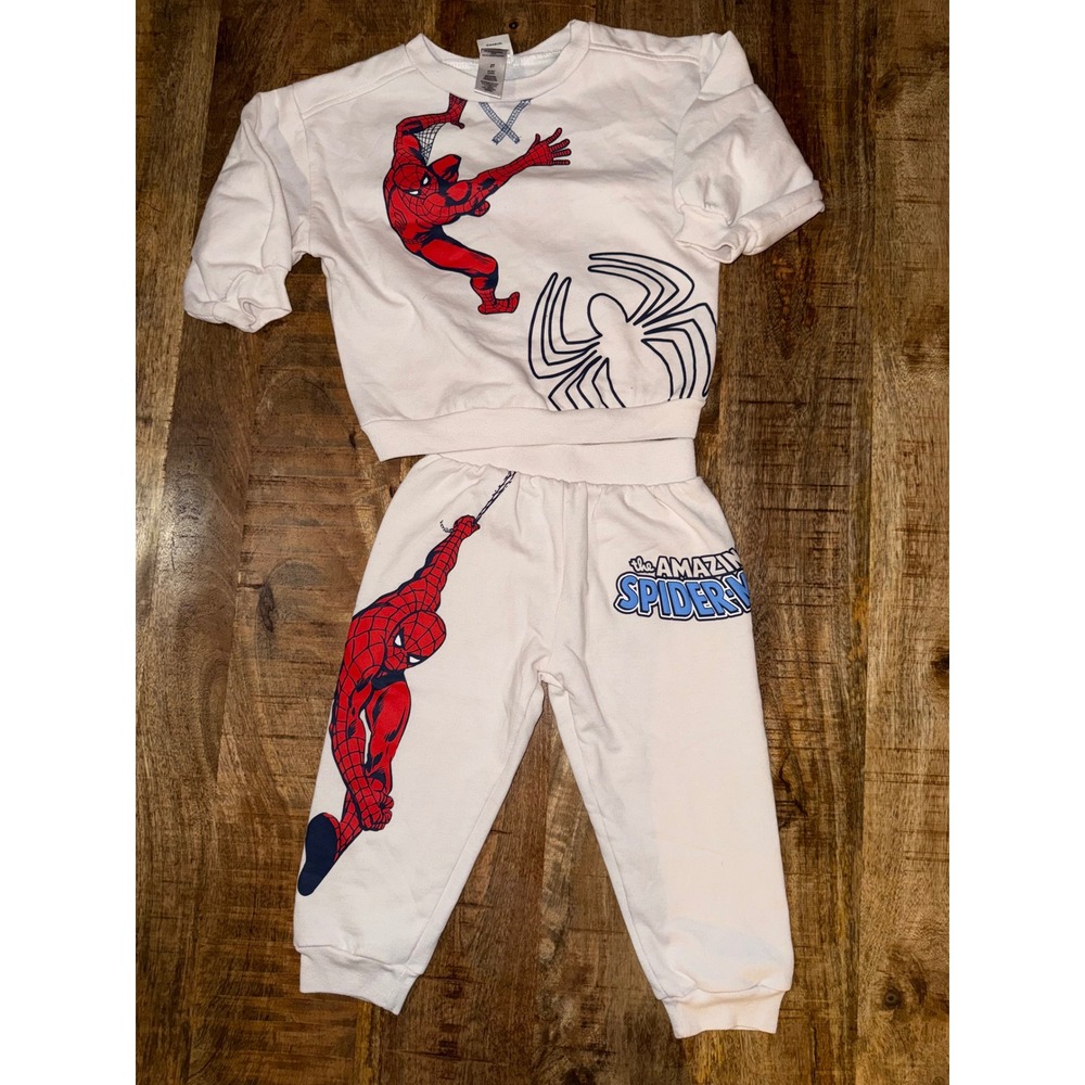 Marvel Amazing Spider-Man Toddler 2T 2 Piece Sweatshirt Jogger Set